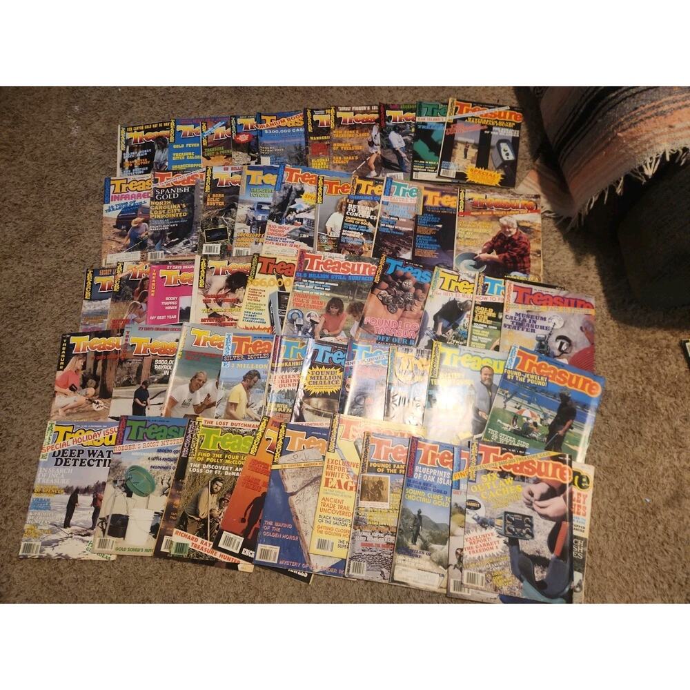Lot Of 50 Treasure Magazine 70s 80s 90s Treasure Hunting Metal Detecting